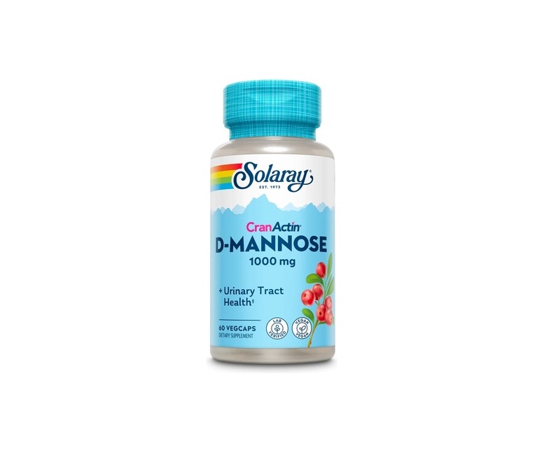 D-Mannose con CranActin 60 cápsulas vegetales Solaray
