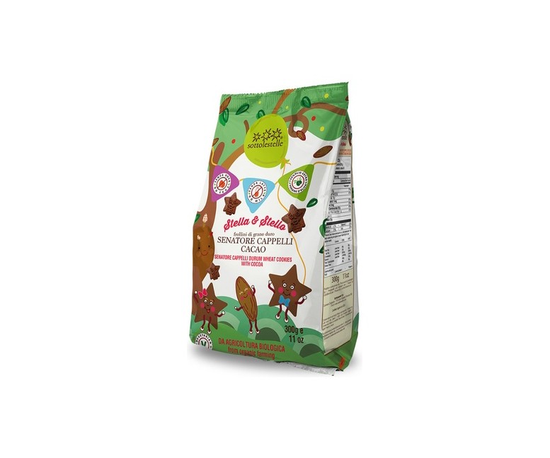 Galletas de trigo Senatore Cappelli con cacao Bio 300 g Sottolestelle