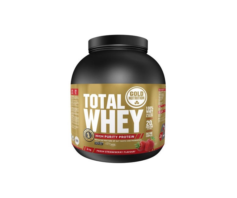 Total Whey Fresa 2 kg de polvo (Fresa) Gold Nutrition