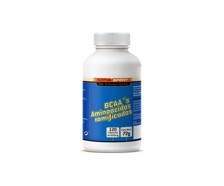 Bcaa`s Aminoácidos Ramificados 120 cápsulas Sotya