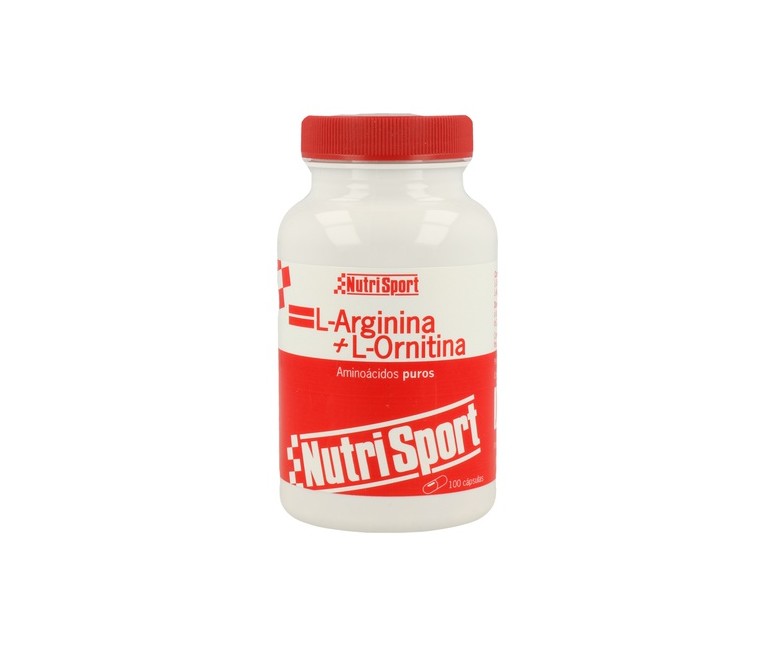 L-Arginina L-Ornitina 100 cápsulas de 500mg Nutrisport