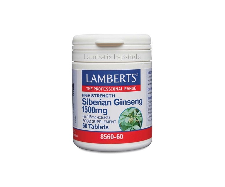 Ginseng siberiano 60 tabletas de 1500mg Lamberts