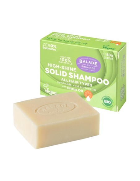 Champú Sólido Brillo para Todo Tipo de Cabello 80 g Balade en Provence