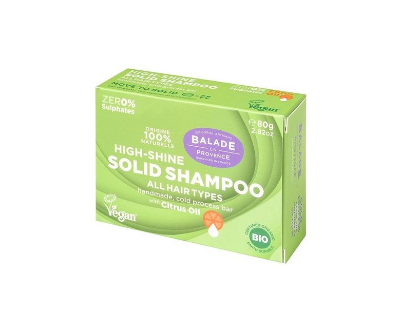 Champú Sólido Brillo para Todo Tipo de Cabello 80 g Balade en Provence