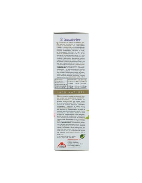 Pepita De Frambuesa Aceite Vegetal Virgen 100 ml (Frambuesa) Esential Aroms