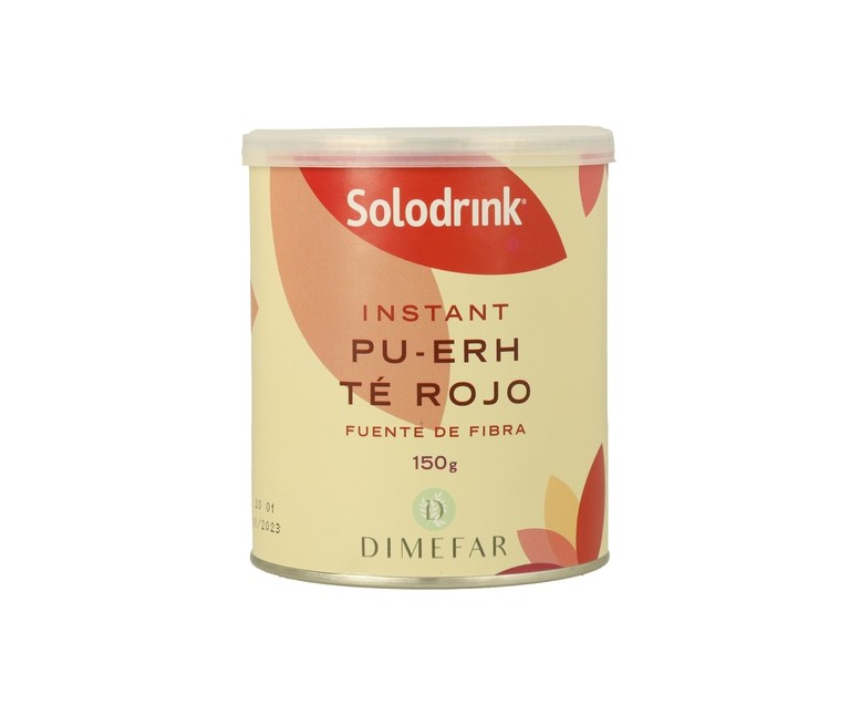 Solodrink Té Rojo Pu Erh Bote 150 g de polvo Dimefar