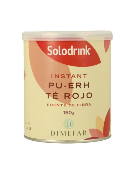 Solodrink Té Rojo Pu Erh Bote 150 g de polvo Dimefar