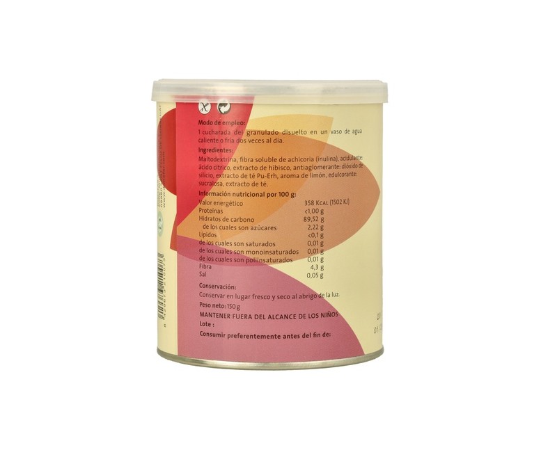 Solodrink Té Rojo Pu Erh Bote 150 g de polvo Dimefar