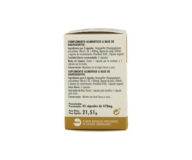 Harpagofito Phytogranulos 45 cápsulas Waydiet