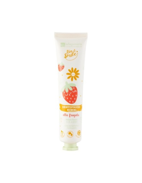 Pasta de dientes relajante para niños (sabor fresa) 75 ml de crema La Saponaria