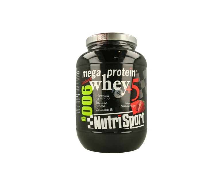 Mega Protein 5 Whey Fresa 900 g Nutrisport