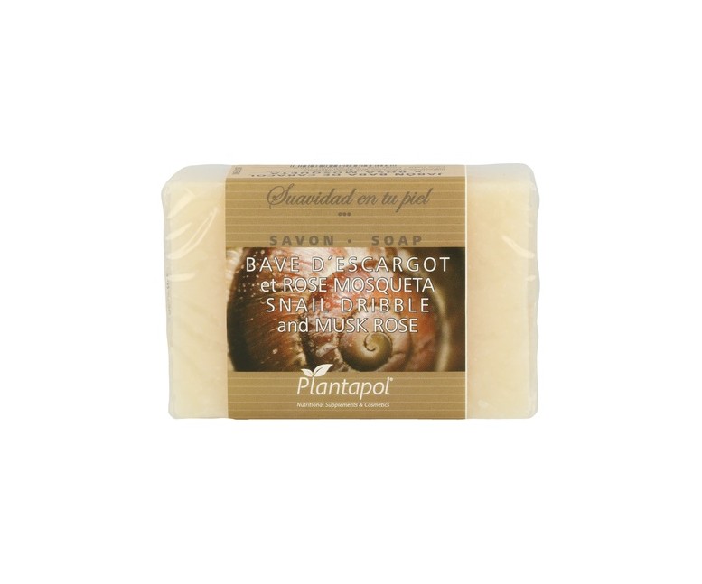Jabón natural baba de caracol y rosa mosqueta 100 g (Rosa de mosqueta) Plantapol