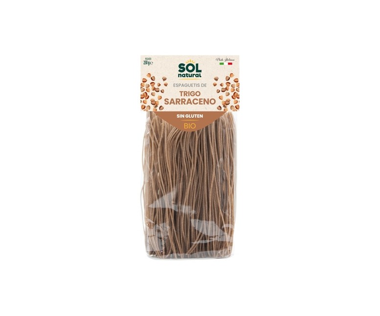 Espagueti de trigo sarraceno sin gluten Bio 250 g Sol Natural
