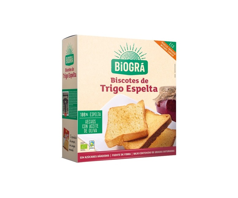 Bio Biscotes Espelta sin Azúcar 270 g Biográ