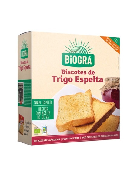 Bio Biscotes Espelta sin Azúcar 270 g Biográ