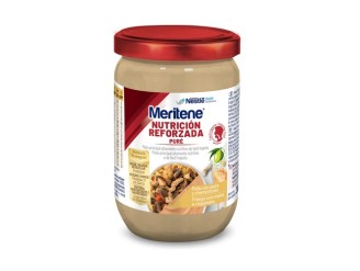 Puré tarro pollo con pasta y champiñones