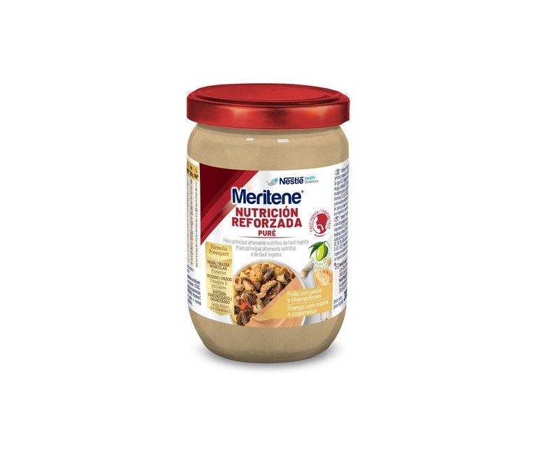 Puré tarro pollo con pasta y champiñones 300 g (Pollo) MERITENE