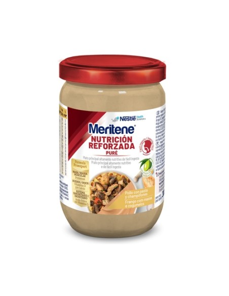 Puré tarro pollo con pasta y champiñones 300 g (Pollo) MERITENE