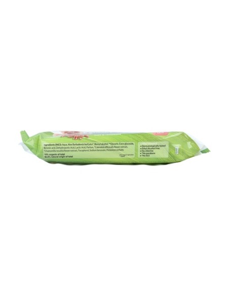 Toallitas Húmedas para Bebé de Algodón 60 unidades Organyc