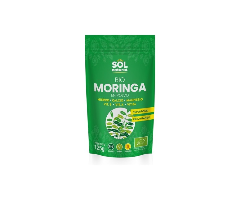 Moringa en polvo Bio 125 g de polvo Sol Natural