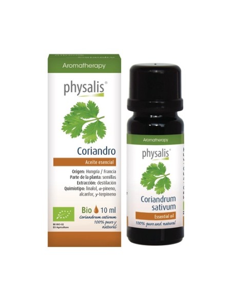 Coriandro aceite esencial Bio 10 ml de aceite esencial Physalis