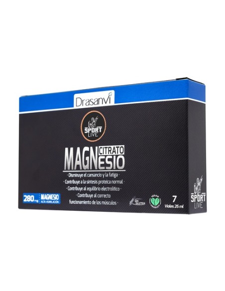 Magnesio en viales sport live 7 viales de 25ml Drasanvi