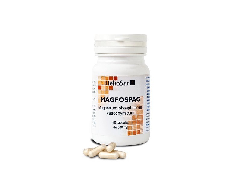 Magfospag sales magnésicas de ácido ortofosfórico 60 cápsulas de 500mg Heliosar