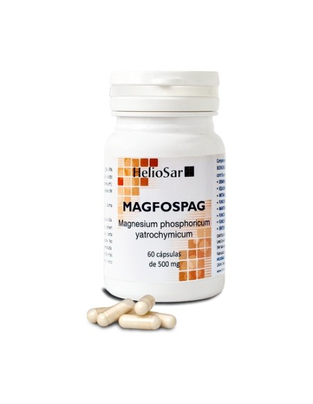 Magfospag sales magnésicas de ácido ortofosfórico 60 cápsulas de 500mg Heliosar