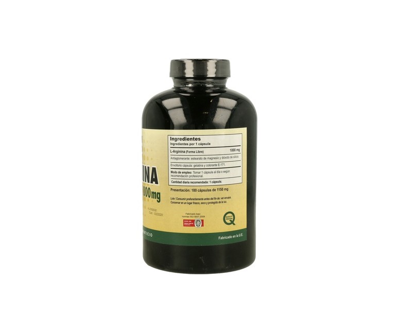 L-Arginina 180 cápsulas Vbyotics