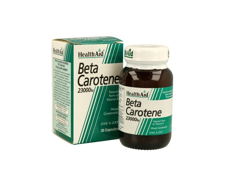 Beta Caroteno 23.000Ui 30 cápsulas Health aid