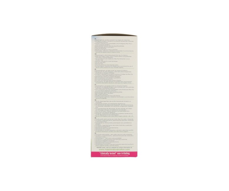 Protegeslip Maxi Plus 2 en 1 24 unidades Masmi Natural Cotton