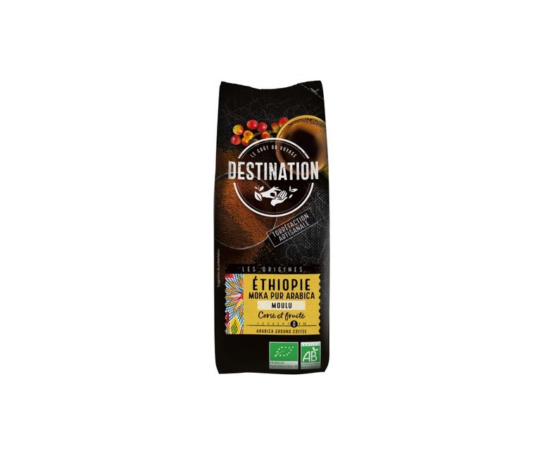 Café Molido Etiopía Moka 100% Arábica Bio 250 g Destination Bio