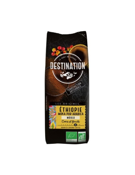 Café Molido Etiopía Moka 100% Arábica Bio 250 g Destination Bio