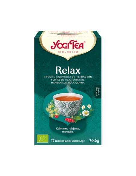 Infusión ayurvédica Relax 17 bolsitas infusoras de 1.8g Yogi Tea
