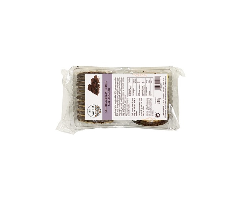 Galletas Maria Integral con Chocolate 280 g Int-Salim