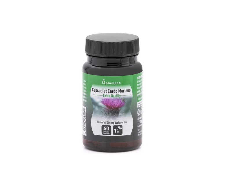 Capsudiet cardo mariano 40 cápsulas vegetales Plameca