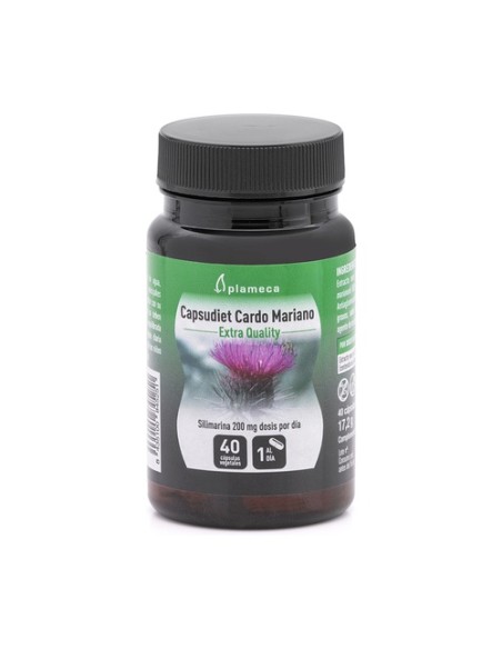 Capsudiet cardo mariano 40 cápsulas vegetales Plameca