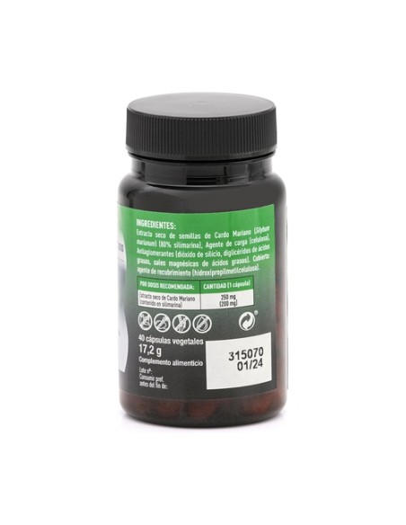 Capsudiet cardo mariano 40 cápsulas vegetales Plameca