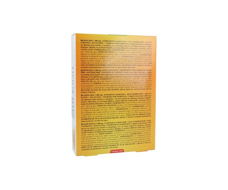 Bipole Jalea Real 20 ampollas de 1000mg (1000mg) Intersa