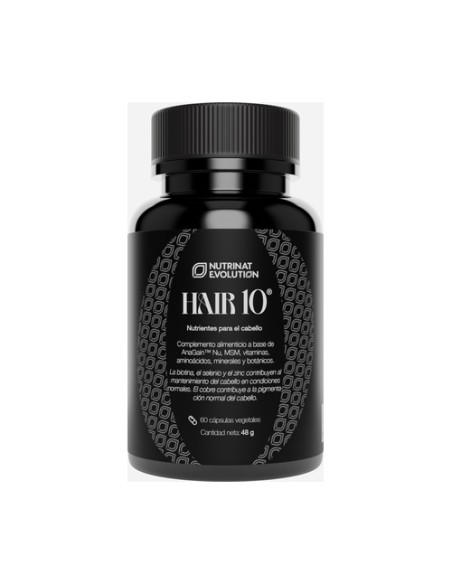Hair 10 salud capilar 60 cápsulas vegetales Nutrinat Evolution