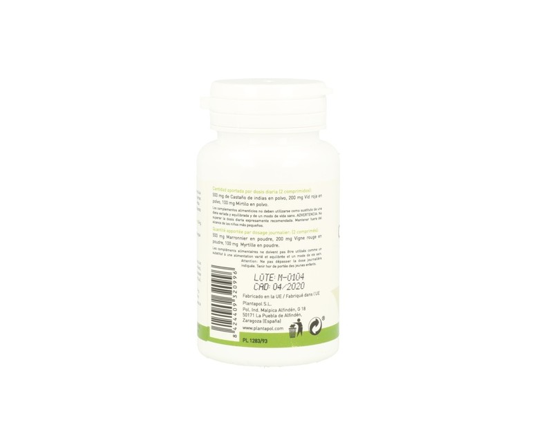 Castaño De Indias + Vid Roja + Mirtilo 90 comprimidos Plantapol