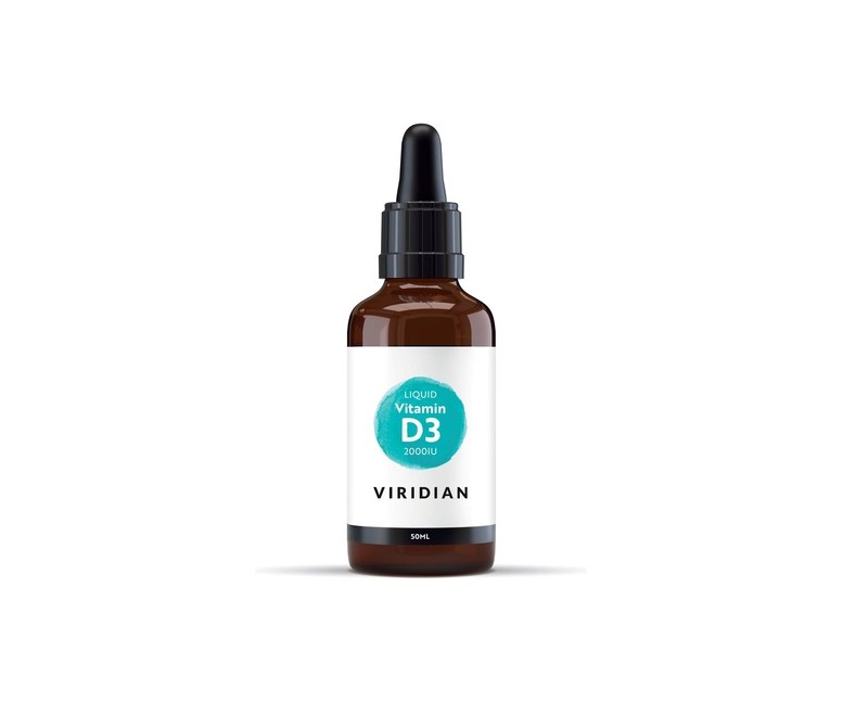 Vitamina D3 Líquida Vegana 2000IU 50 ml Viridian