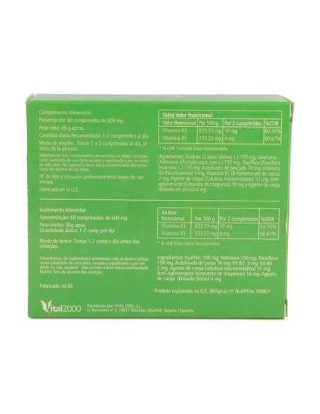 Kalmium 60 comprimidos Vital 2000