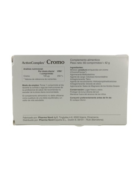 Activecomplex Cromo 60 comprimidos Pharma Nord