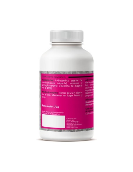 L-Glutamina 120 cápsulas de 600mg Sotya