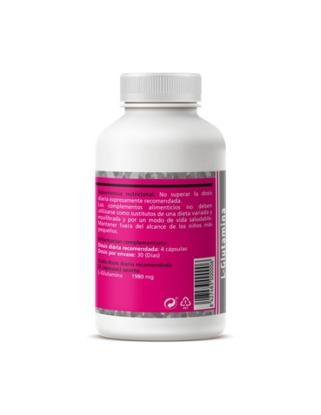 L-Glutamina 120 cápsulas de 600mg Sotya