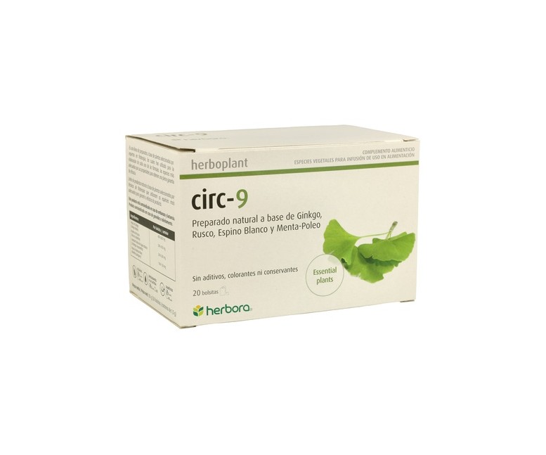 Infusión Herboplant Circ 9 20 bolsitas infusoras Herbora