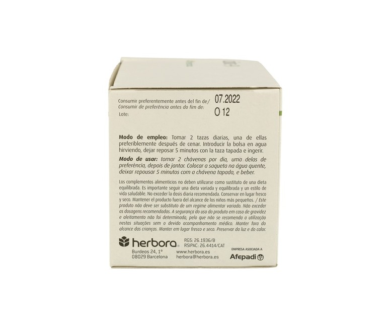 Infusión Herboplant Circ 9 20 bolsitas infusoras Herbora