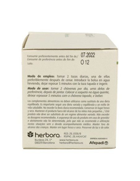 Infusión Herboplant Circ 9 20 bolsitas infusoras Herbora