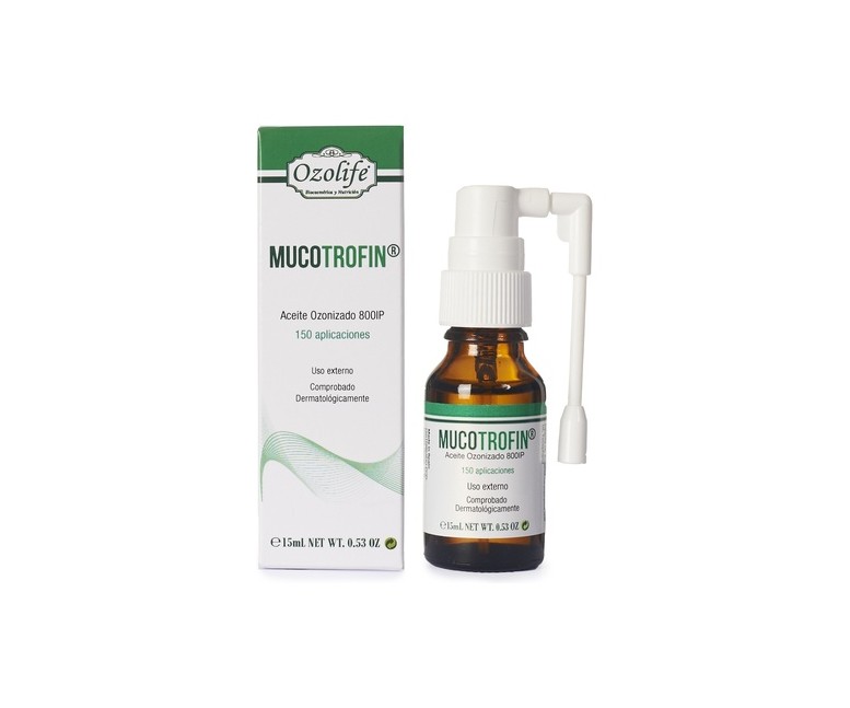Mucotrofin Aceite Ozonizado 800IP 15 ml de 15mg Ozolife